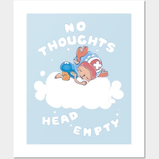 No Thoughts Head Empty Posters and Art